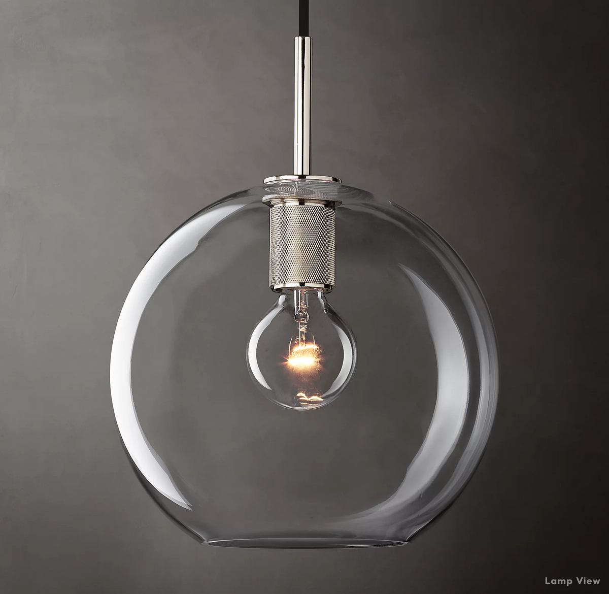 Utilitaire Globe Shade Pendant Light