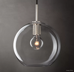 Utilitaire Globe Shade Pendant Light