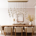 Soltaire Linear Chandelier 37'' 70''W