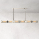 Savile Recessed Crystal Linear Chandelier 72"