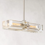 Savile Recessed Crystal Linear Chandelier 24"