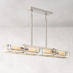 Savile Recessed Crystal Linear Chandelier 48"