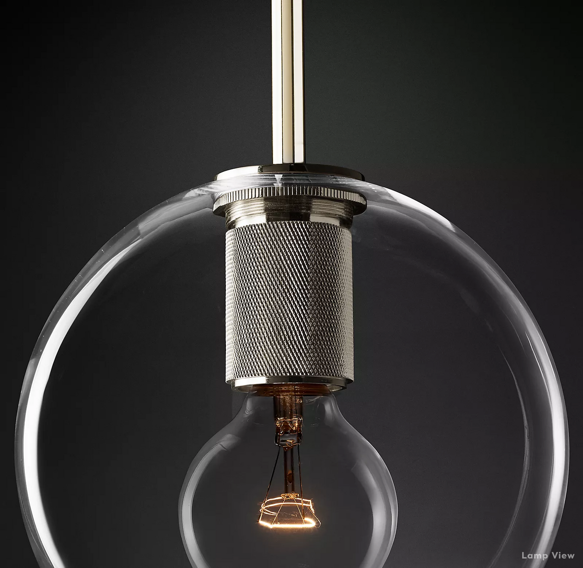 Utilitaire Globe Shade Pendant Light
