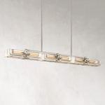 Savile Recessed Crystal Linear Chandelier 72"