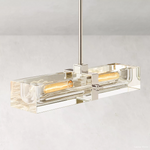 Savile Recessed Crystal Linear Chandelier 24"