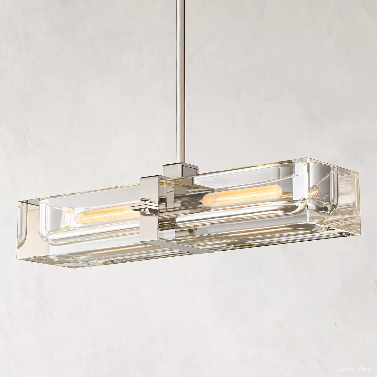 Savile Recessed Crystal Linear Chandelier 24"