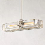 Savile Recessed Crystal Linear Chandelier 24"