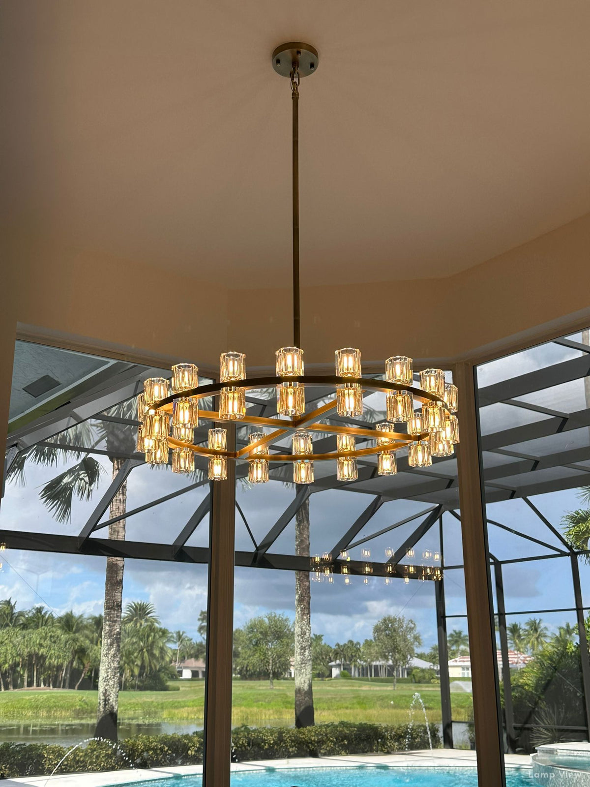 Arcachon Precision Crystal Round Chandelier 48"