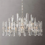 Mirello Prismed Crystal Round Chandelier 36"