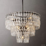 Marignan Chain Crystal Tiered Round Chandelier 36"