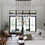 Soltaire Cascading Crystal Round Chandelier