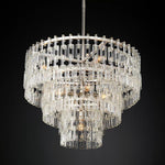 Marignan Chain Crystal Tiered Round Chandelier 36"