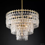 Marignan Chain Crystal Tiered Round Chandelier 36"