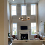 Ravelle Clear Glass Round Chandelier 36"