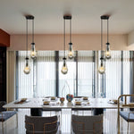 Rain Waterfall Glass Round Chandelier 5"