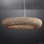 Halo Luminous Crystal Round Chandelier 59"