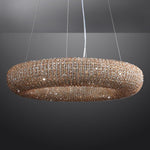 Halo Crystal Round Chandelier 72"