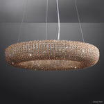Halo Luminous Crystal Round Chandelier 72"