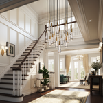 Soltaire Cascading Crystal Round Chandelier