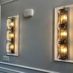 Harlow Chiseled Crystal Triple Wall Sconce