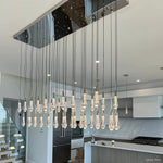 Soltaire Cascading Crystal Linear Chandelier