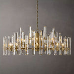 Mirello Prismed Crystal Round Chandelier 48"