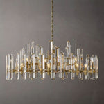 Mirello Prismed Crystal Round Chandelier 48"