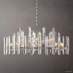 Mirello Prismed Crystal Round Chandelier 48"