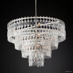Marignan Chain Crystal Tiered Round Chandelier 48"
