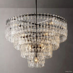 Marignan Chain Crystal Tiered Round Chandelier 48"