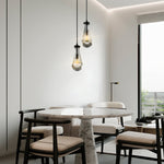 Rain Waterfall Glass Round Chandelier 5"