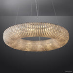 Halo Luminous Crystal Round Chandelier 59"