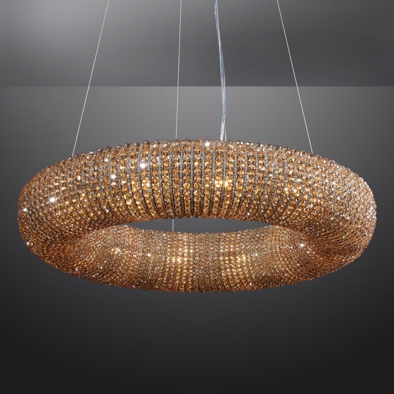 Halo Crystal Round Chandelier 32"