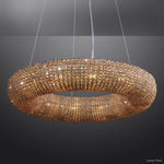 Halo Luminous Crystal Round Chandelier 32"
