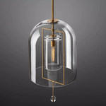 Fulcrum Cloche Glass Pendant Light