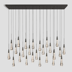 Soltaire Linear Chandelier 37'' 50''70''W