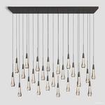 Soltaire Linear Chandelier 37'' 50''70''W