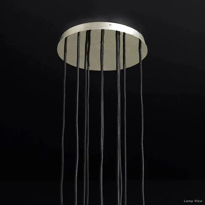 Boule Geometric Cristal Cluster Chandelier 14"