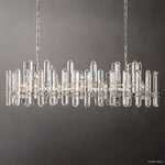 Mirello Prismed Crystal Linear Chandelier 54"