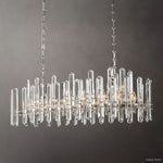 Mirello Prismed Crystal Linear Chandelier 54"