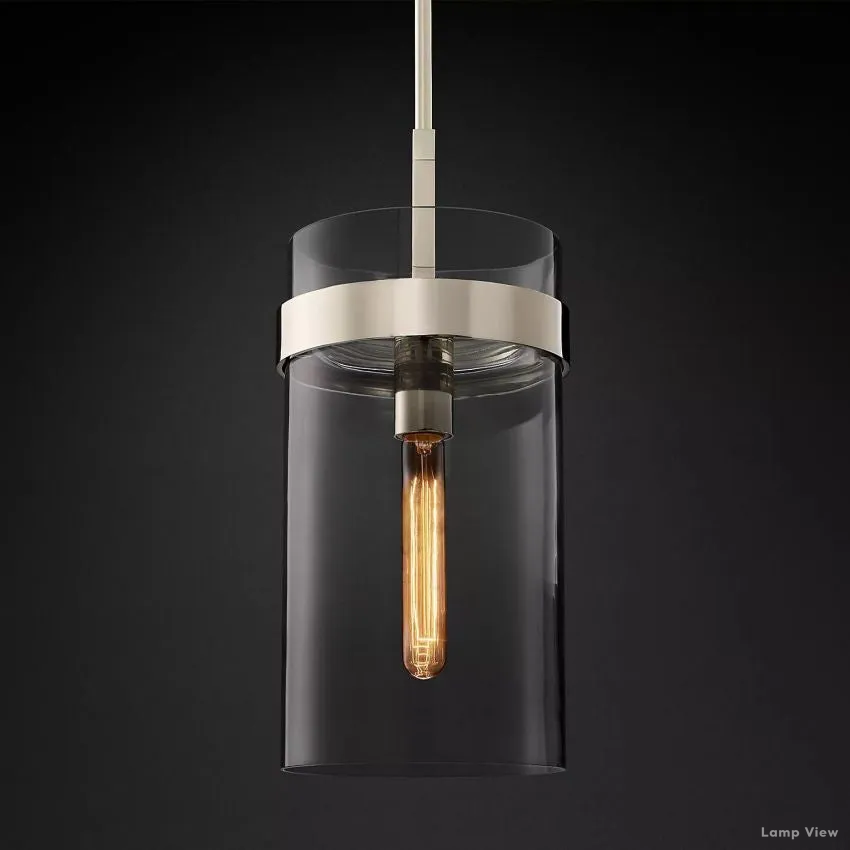 Ravelle Clear Glass Pendant Light