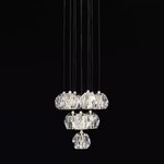 Boule Spherical Cristal Cluster Chandelier 14"