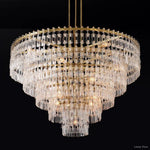 Marignan Chain Crystal Tiered Round Chandelier 60"