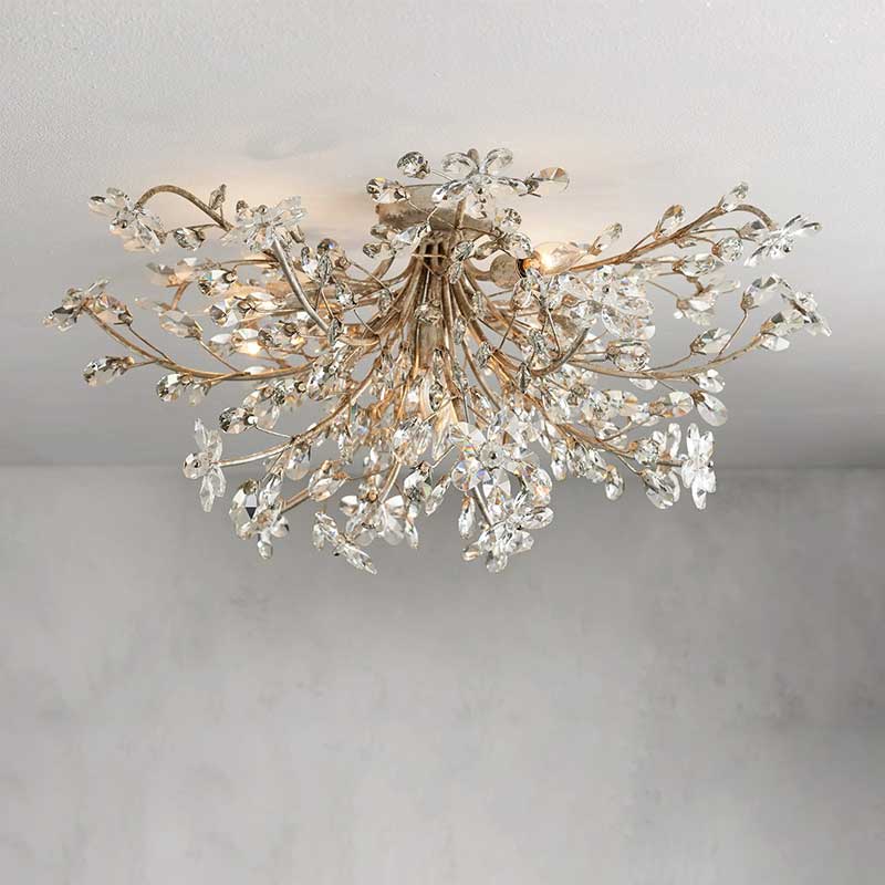 Fiore Bloom Leaf Crown Flush Mount