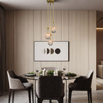 Raindrop Round Chandelier 8"