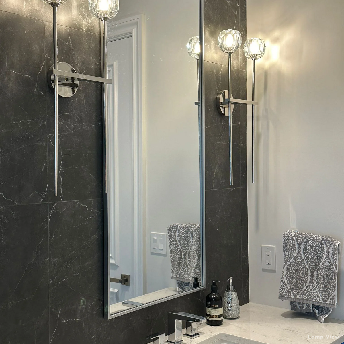 Boule Geometric Cristal Grand Wall Sconce