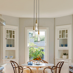 Soltaire Cascading Glass 3-Light Round Pendant