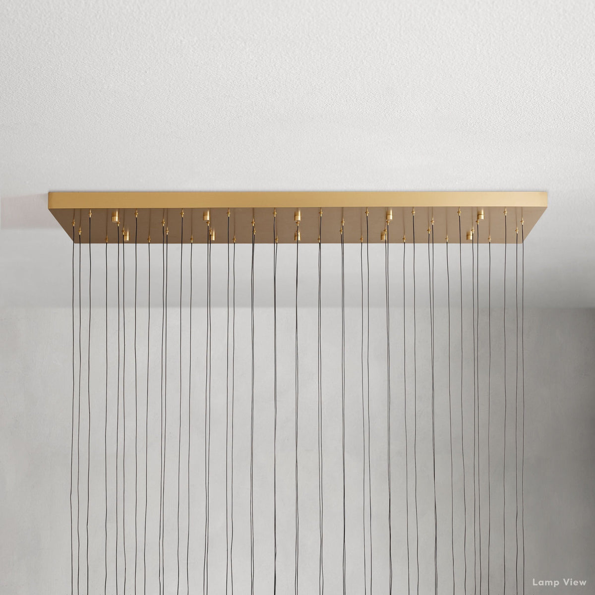 Soltaire Cascading Glass Linear Chandelier