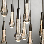 Soltaire Cascading Glass Linear Chandelier