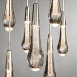 Soltaire Cascading Glass Linear Chandelier